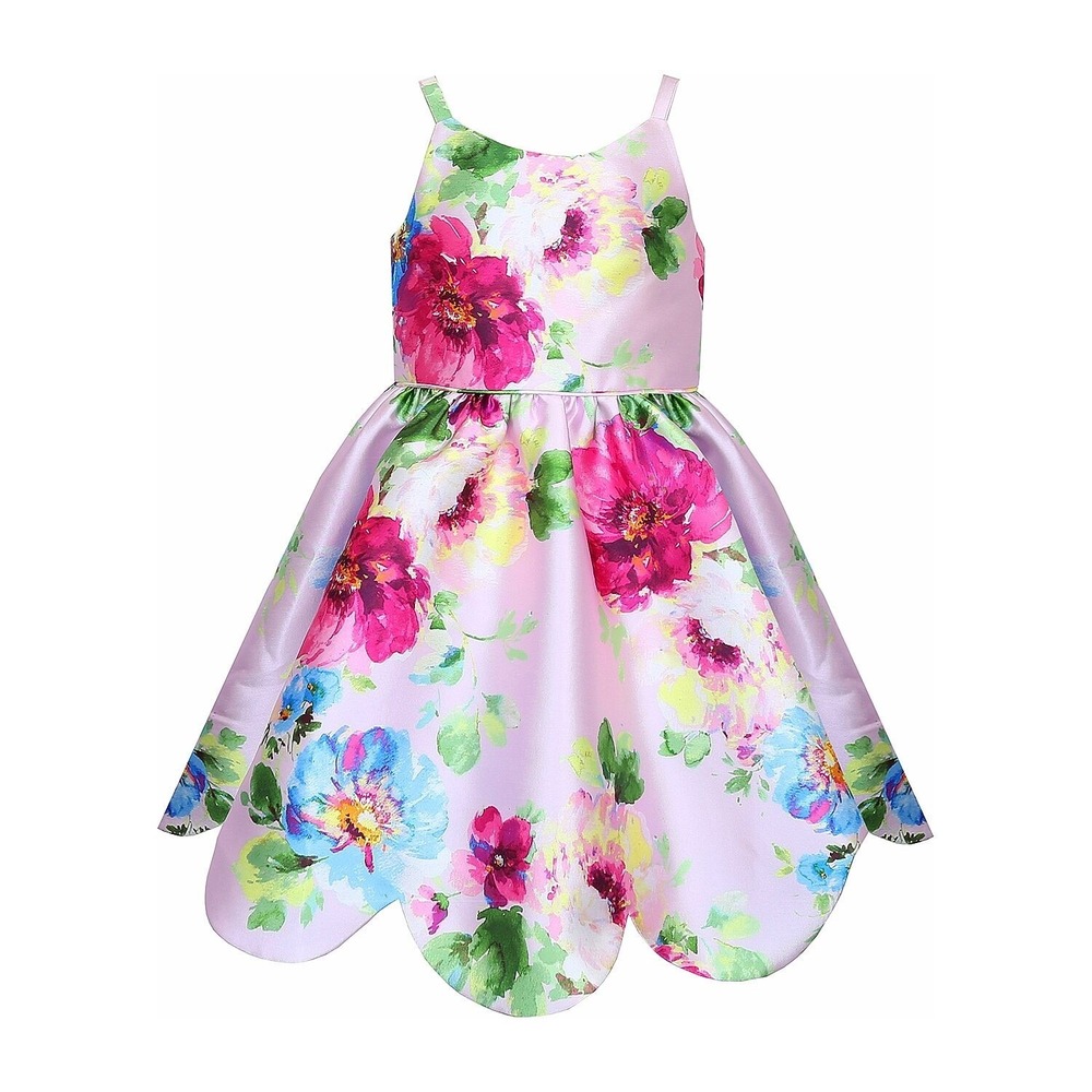 MSRP $68 Lilt Little Girls 5 Orchid Multi Sleeveless A-Line Dress